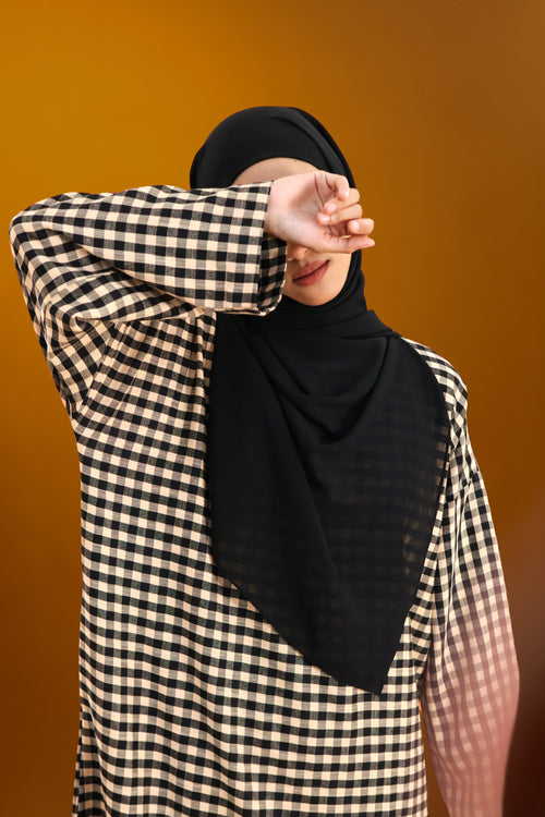 CHECKERED KAFTAN
